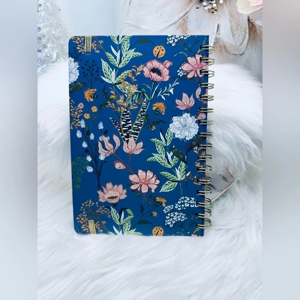 The Notebook Hardcover Floral Blue Theme